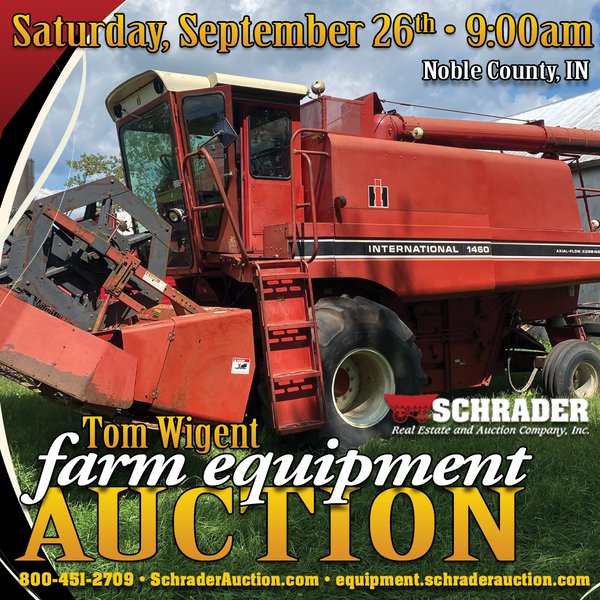 FARM EQUIPMENT AUCTION IN NOBLE COUNTY, INDIANA - 988 W 650 N, Ligonier, IN 46767 - Noble County, Indiana