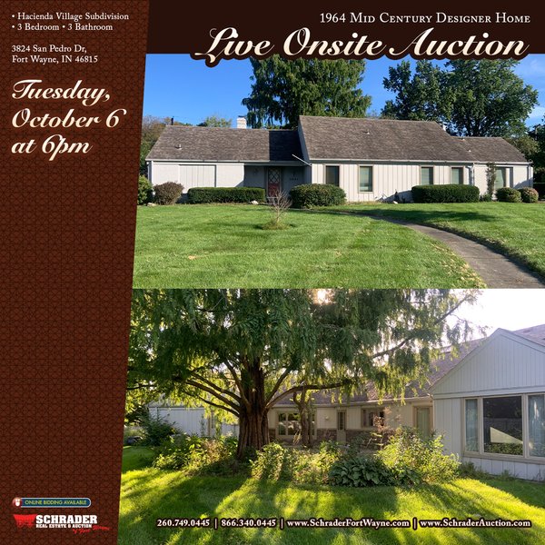 REAL ESTATE AUCTION -.5+/-ACRES OFFERED IN 1 TRACT IN ALLEN COUNTY, INDIANA - 3824 San Pedro Dr, Ft Wayne, IN 46815 - Allen County, Indiana