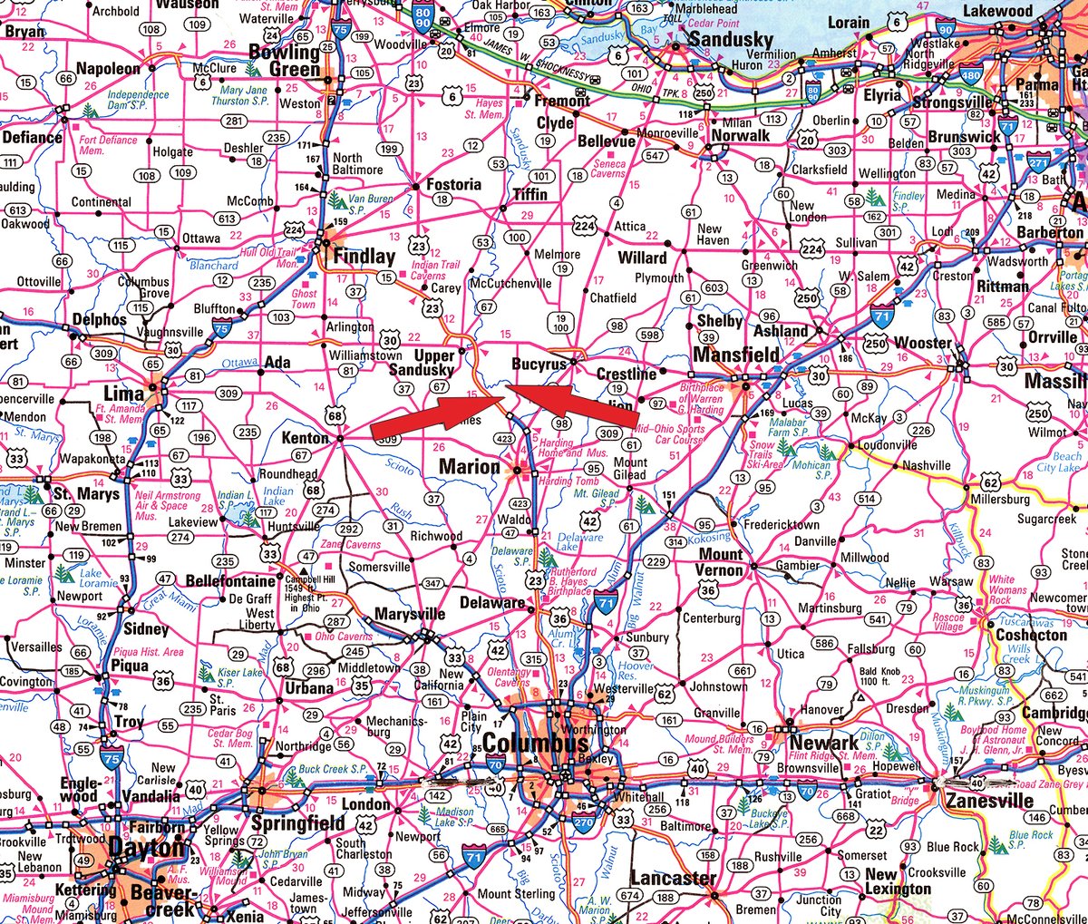 Area map - PREMIER OHIO LAND AUCTION - 377+/-ACRES OFFERED IN 5 TRACTS IN WYANDOT COUNTY, OHIO