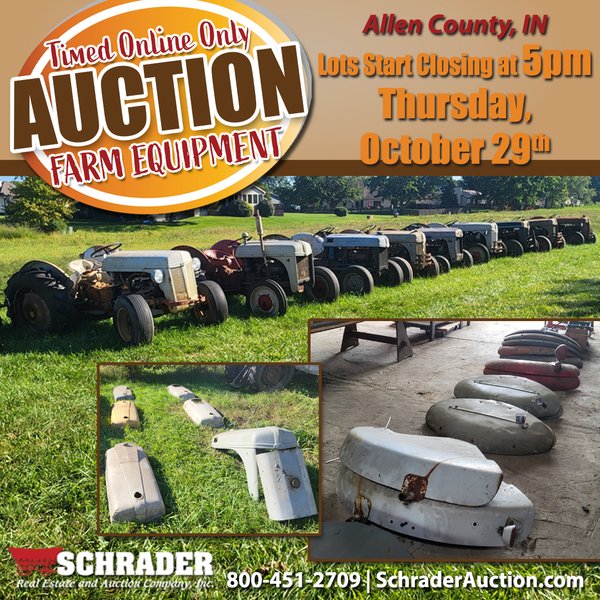 TIMED ONLINE ONLY PERSONAL PROPERTY AUCTION IN ALLEN COUNTY, INDIANA