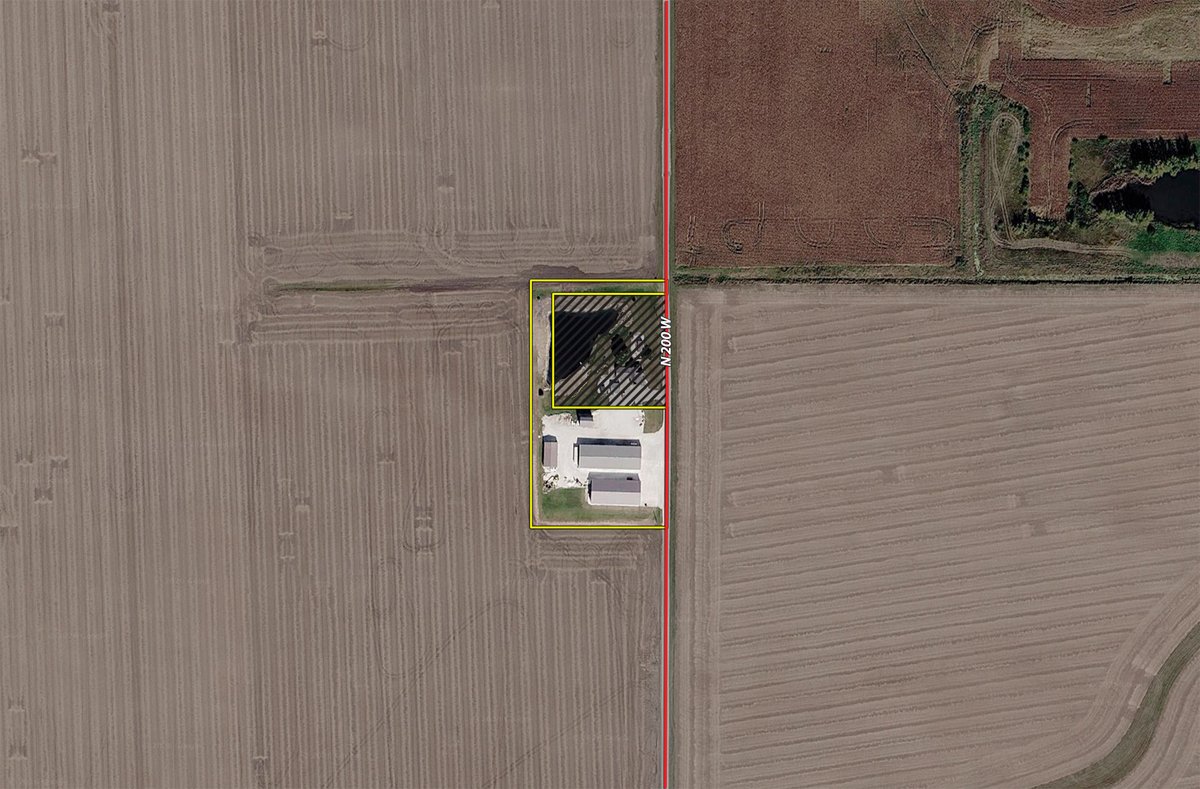 Tract map - REAL ESTATE AUCTION - 3.179+/-ACRES OFFERED IN 1 TRACT IN BENTON COUNTY, INDIANA