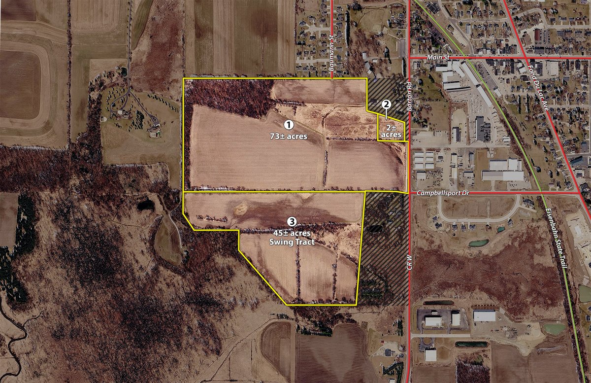 Tracts 1-3 - FOND DU LAC COUNTY TRANSITIONAL FARMLAND AUCTION - 120+/- ACRES OFFERED IN 3 TRACTS IN FOND DU LAC COUNTY, WISCONSIN