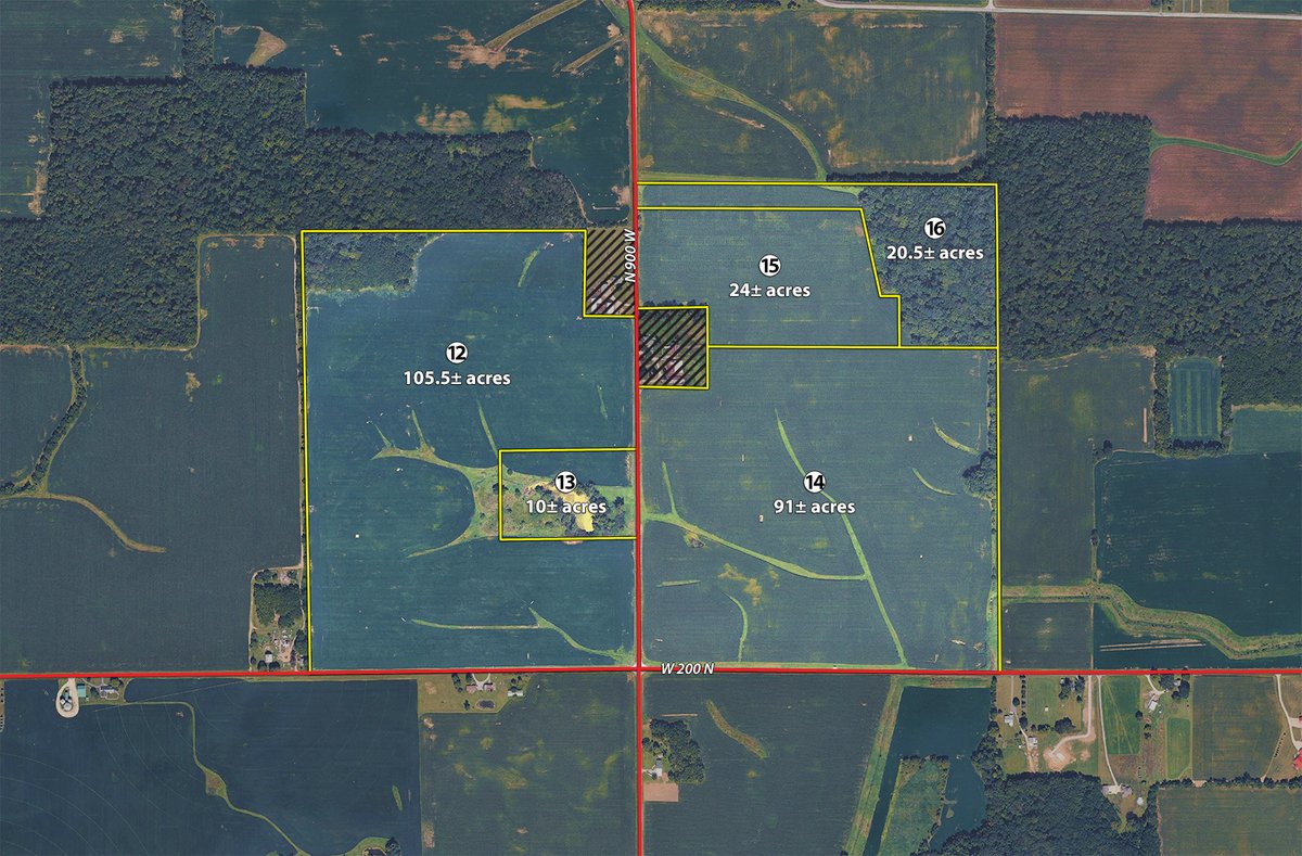 Tract 12-16 - LAND AUCTION - 401+/-ACRES OFFERED IN 16 TRACTS IN NOBLE COUNTY, INDIANA