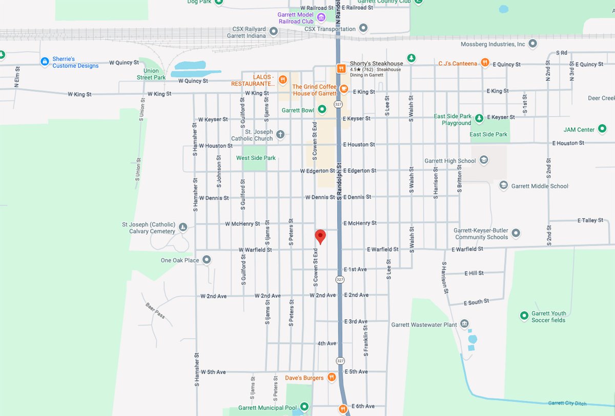 Area map - TIMED ONLINE ONLY REAL ESTATE AUCTION IN DEKALB COUNTY, INDIANA