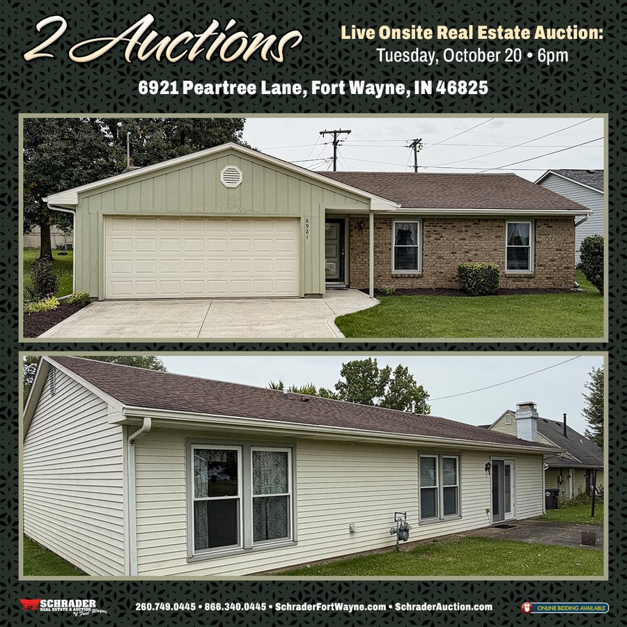REAL ESTATE AUCTION OFFERED IN 1 TRACT IN ALLEN COUNTY, INDIANA