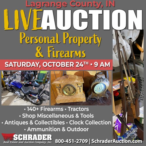 PERSONAL PROPERTY AUCTION IN LAGRANGE COUNTY, INDIANA