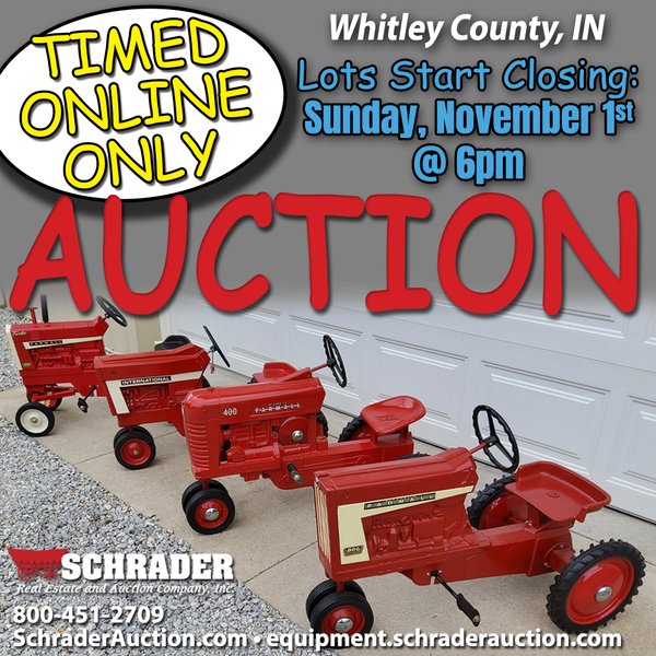TIMED ONLINE ONLY PERSONAL PROPERTY AUCTION IN WHITLEY COUNTY, INDIANA