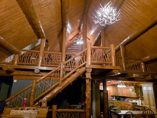 Beautiful, Secluded Setting Southwest of Huntington
8.03+/- Acres with Access from County Road 400 W
House is a 3,900 square foot, log home built in 2004.
<li>4 BEDROOMS
<li>4 BATHS
<li>2 CAR GARAGE
<li>LARGE WOOD DECK
<li>1.5+/- ACRE POND
<li>1,232 SQUARE FOOT POLE BARN
<li>BUILT IN 2007. CONCRETE FLOOR WITH ATTIC TRUSSES. - REAL ESTATE FOR SALE - 8.03+/-ACRES IN HUNTINGTON COUNTY, INDIANA