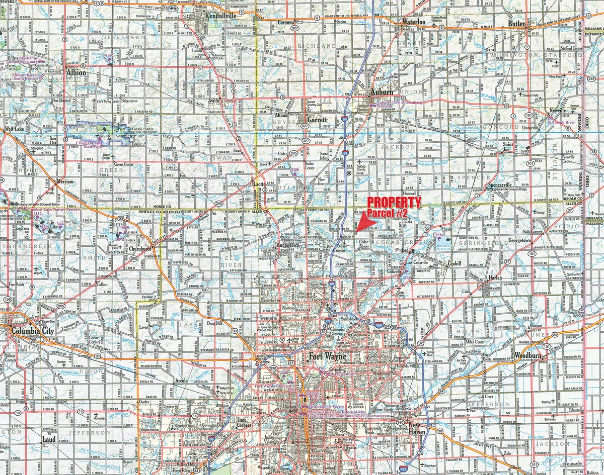 Tract map - LAND FOR SALE - 8+/-ACRES IN ALLEN COUNTY, INDIANA
