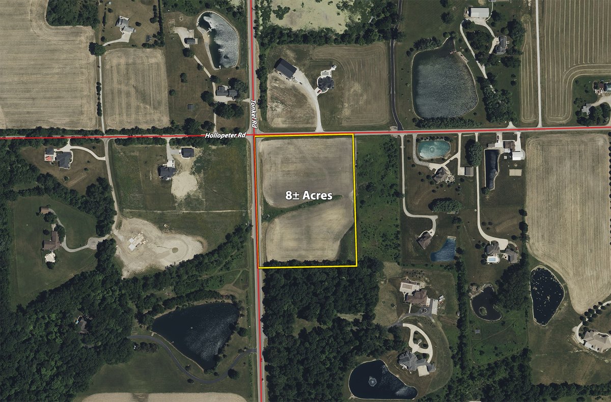 Plat map - LAND FOR SALE - 8+/-ACRES IN ALLLEN COUNTY, INDIANA