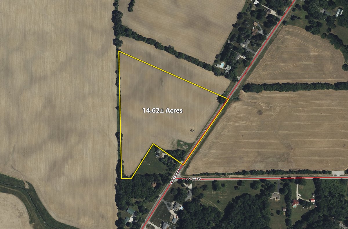 Plat map - LAND FOR SALE - 14.62+/-ACRES IN DEKALB COUNTY, INDIANA