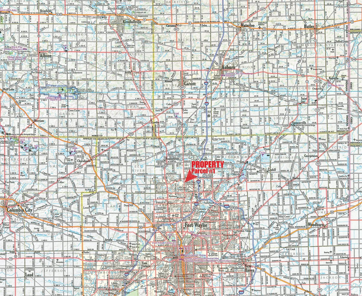 Tract map - LAND FOR SALE - 7.79+/-ACRES IN ALLEN COUNTY, INDIANA