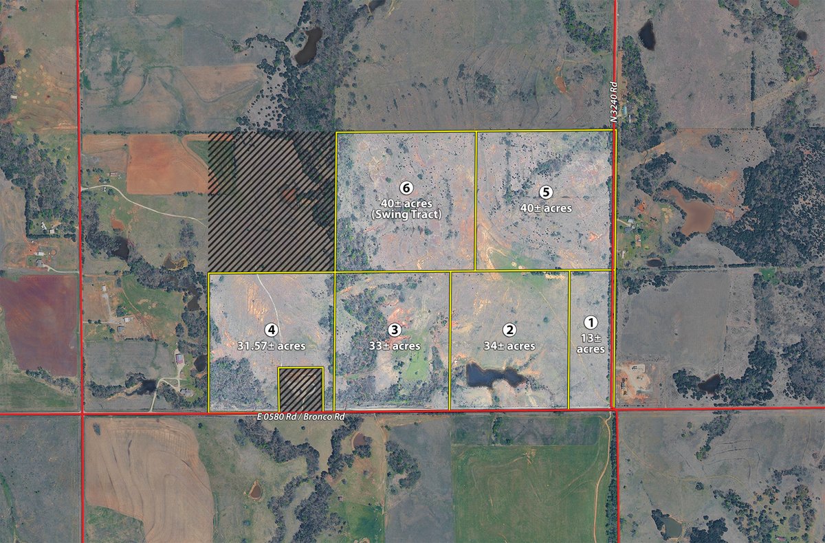 Tract map - LAKE McMURTRY TROPHY WHITETAIL, RECREATIONAL LAND & PRODUCING MINERALS AUCTION
