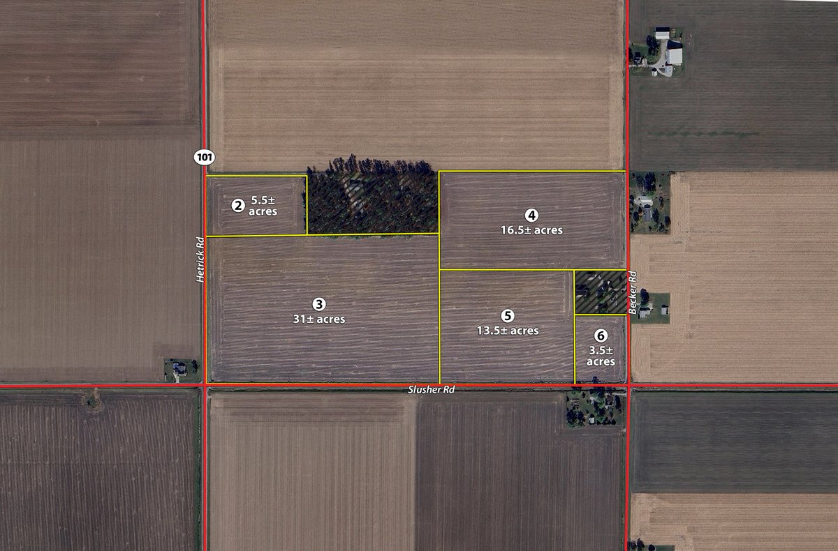 Tract 2-6 - LAND AUCTION - 150+/-ACRES OFFERED IN 6 TRACTS IN ALLEN COUNTY, INDIANA