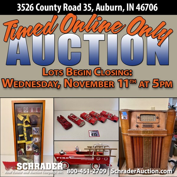 TIMED ONLINE ONLY PERSONAL PROPERTY AUCTION IN DEKALB COUNTY, INDIANA - 3526 CR 35, Auburn, IN 46706 - DeKalb County, Indiana