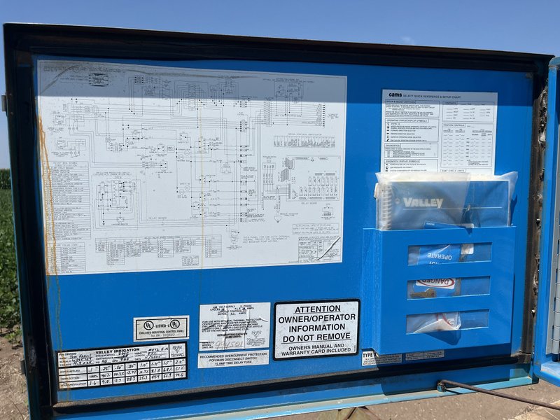 Tract 8, West central pivot: Inside of the panel door